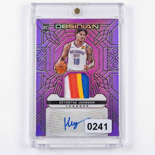 Keyontae Johnson Panini Obsidian Rookie Patch Auto Card Limited Edition 49