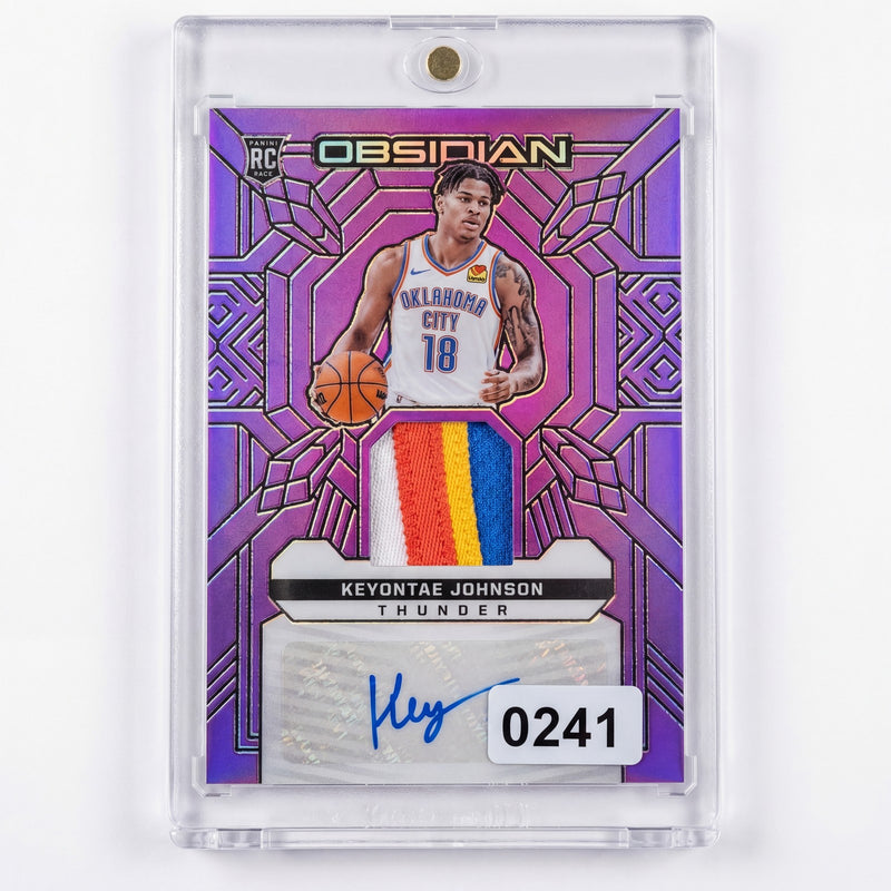 Keyontae Johnson Panini Obsidian Rookie Patch Auto Card Limited Edition 49