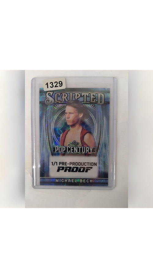 Micheal Beck Leaf Pop Century 1 of 1 Pre-Production Proof Auto Collectible