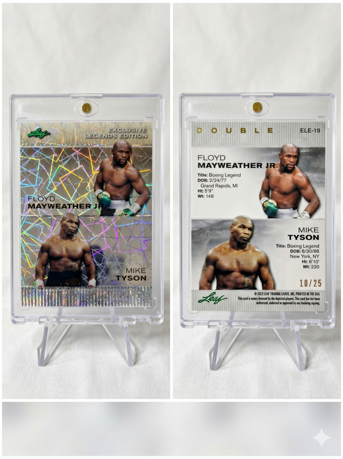 2024 Leaf Exclusive Legends Mike Tyson Floyd Mayweather Double #ELE-19 10/25