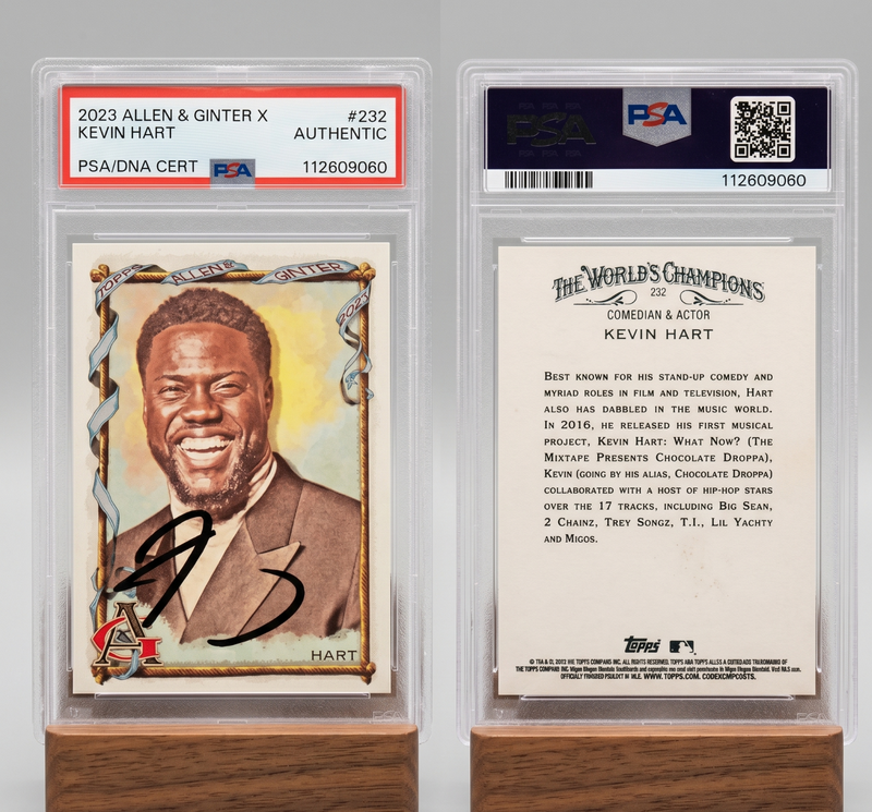 2023 Allen & Ginter X Kevin Hart #232 Signed Autograph PSA DNA Authentic Rare
