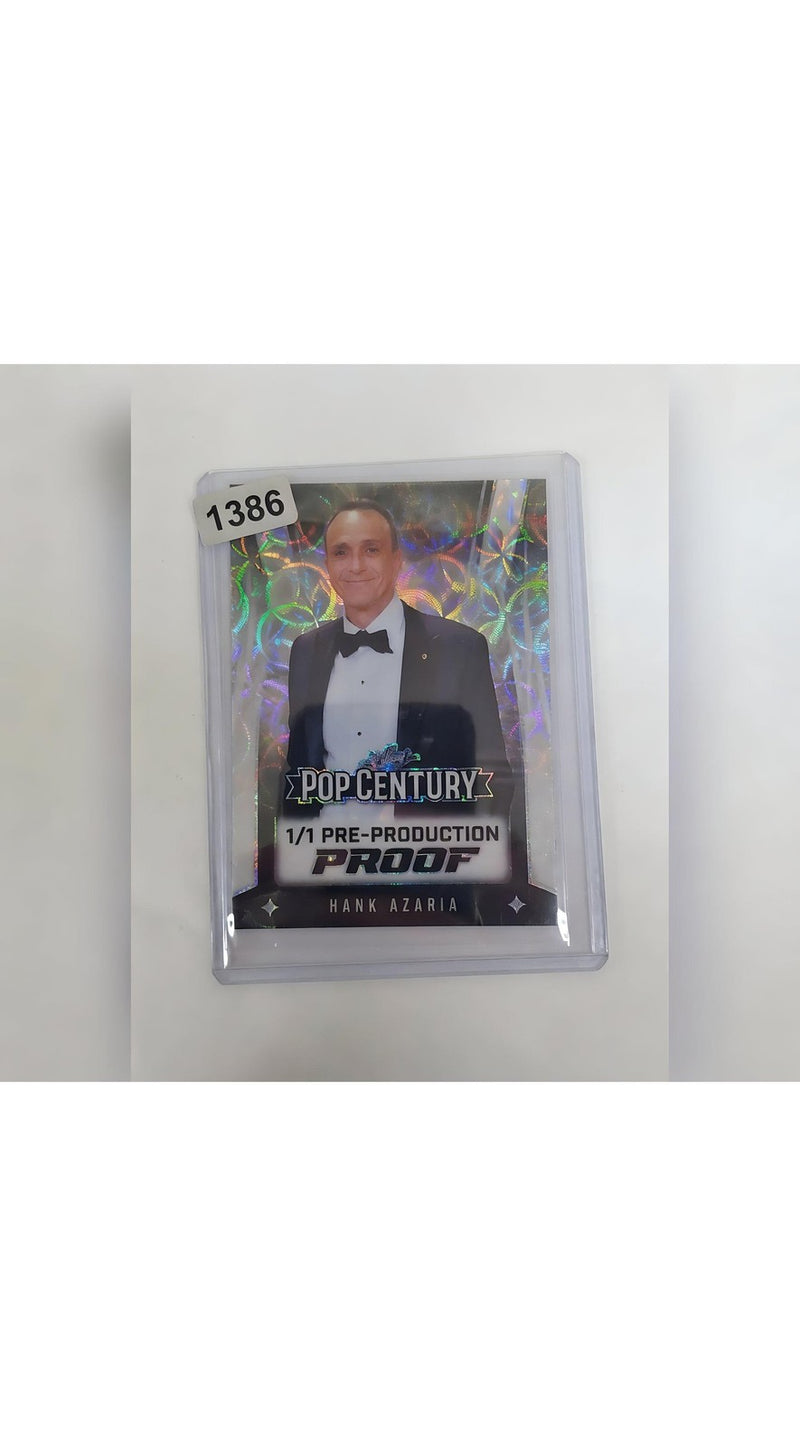 Hank Azaria Leaf Pop Century Pre-Production Proof 1 of 1 Autograph Card