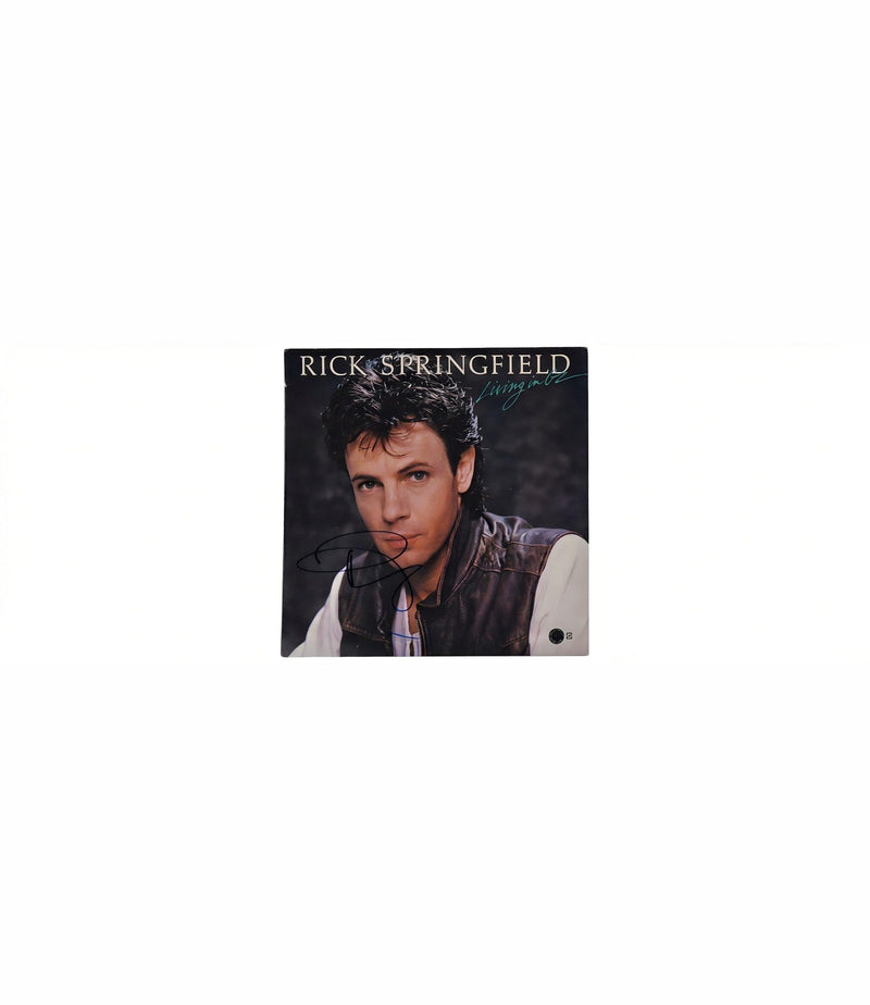 Rick Springfield Autographed Living in Oz Vinyl Album Insert Beckett Cert