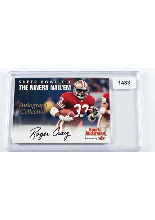 Roger Craig 1999 Autographed Fleer Sports Illustrated Trading Card
