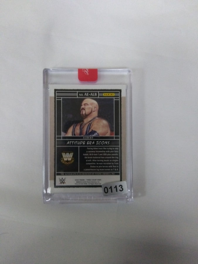 Albert 2024 Panini Three Attitude Era Icons AE ALB Auto WWE Cards