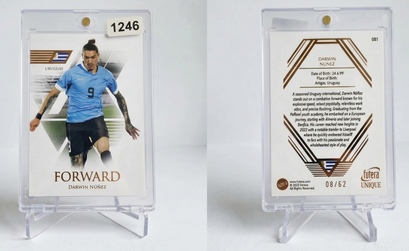 2024 Futera Unique Darwin Nunez RISING STAR Match Worn Patch /62 Liverpool