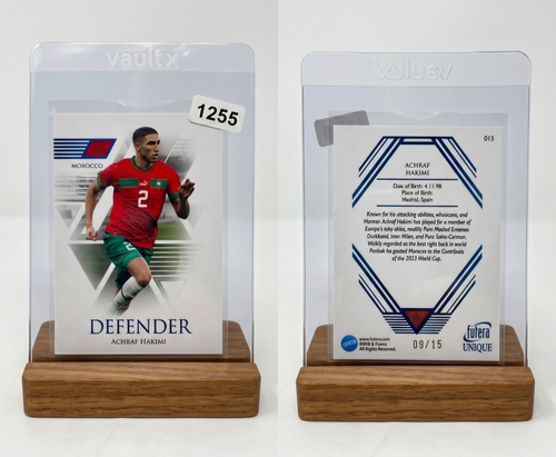 2024 Futera Unique Achraf Hakimi SAPPHIRE Parallel /15 #015 Morocco PSG