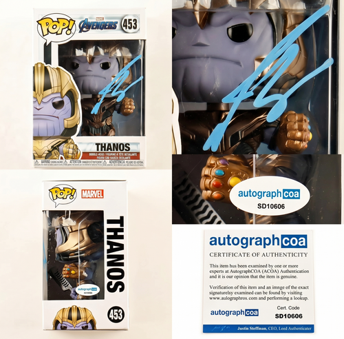 Josh Brolin Signed Thanos Funko Pop 453 Avengers Marvel Autographed ACOA COA