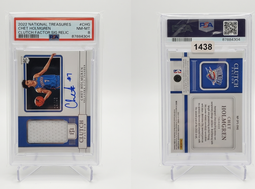 2022-23 National Treasures Chet Holmgren Clutch Factor Jersey Auto #CF-CH 49