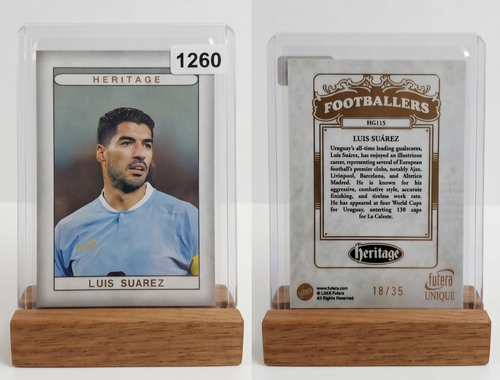 2024 Futera Unique Luis Suarez HERITAGE GOLD Parallel /35 #HG-115 Uruguay