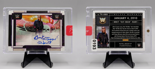 2024 Panini Three Count Bret Hart Timeless Moments Auto #TH-HMH /20 Hitman