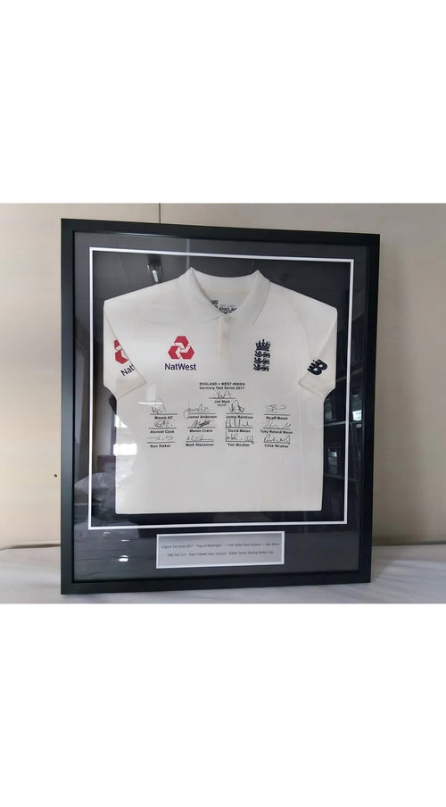 2015 England v South Africa Test Match Used Shirt Signed by Team Players