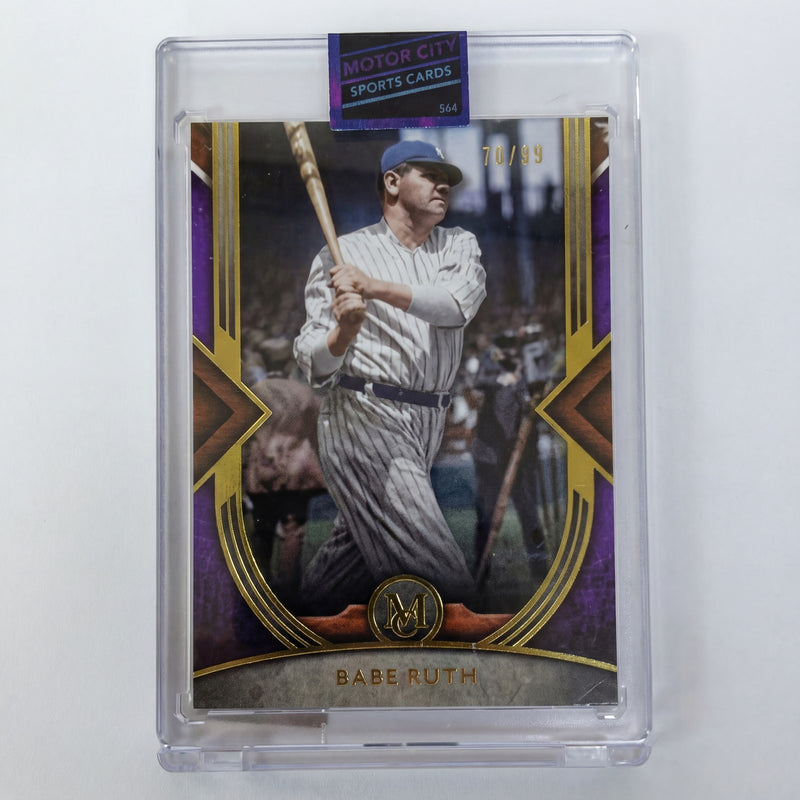 2013 Topps Museum Collection Babe Ruth #66 Blue Parallel 70/99 NY Yankees Rare