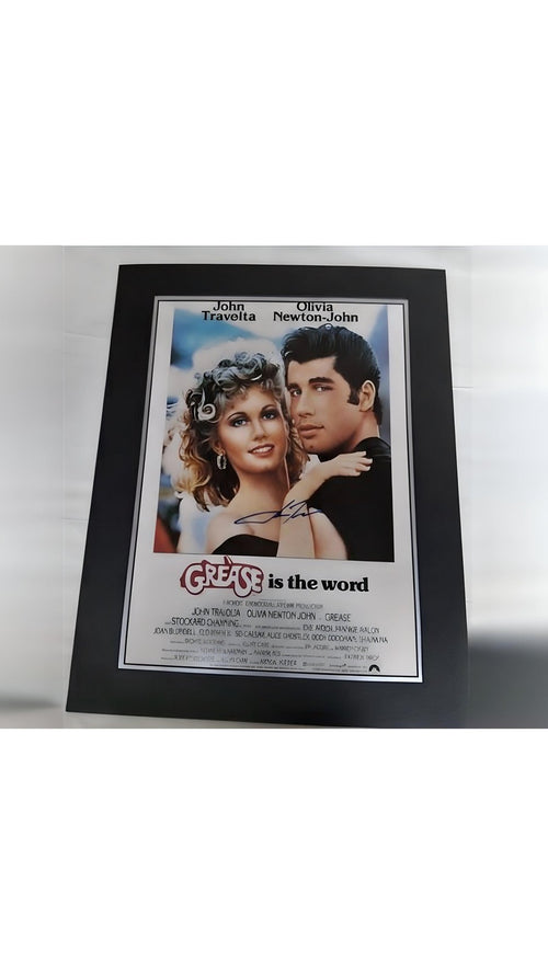John Travolta Grease Photo Unframed Movie Memorabilia Signed Stars