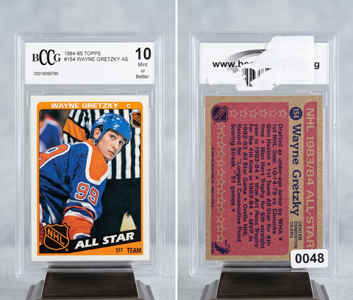 Wayne Gretzky 1984 Topps Chewing Gum All Star 154 Mint 10 Great One Begins