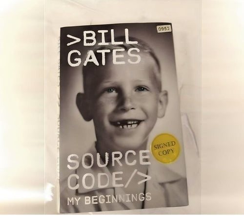 Bill Gates Signed Source Code My Beginnings Hardcover Autograph Tech