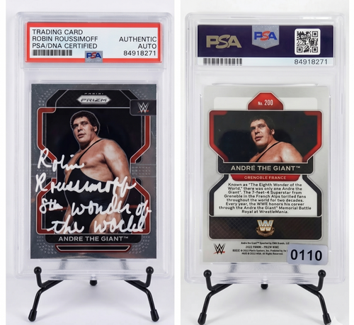 Robin Roussimoff 2022 Panini Prizm On Card Autograph Andre The Giant
