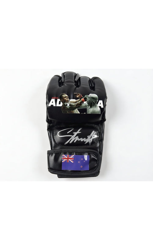 Israel Adesanya Signed MMA Custom Glove Beckett Authenticated Champion Item