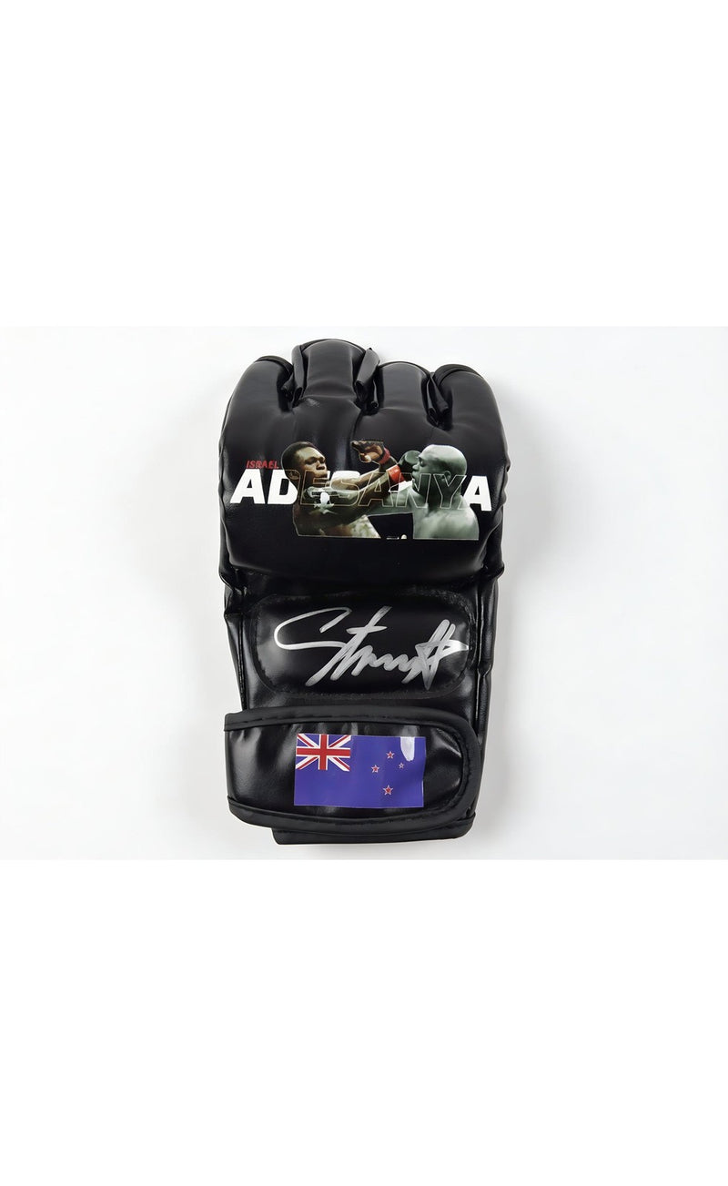 Israel Adesanya Signed MMA Custom Glove Beckett Authenticated Champion Item