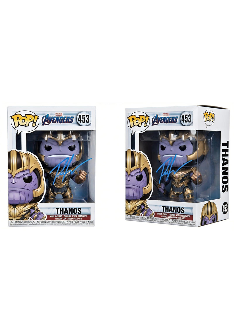 Josh Brolin Signed Thanos 453 Funko Pop Avengers Endgame Armor Beckett Witnessed