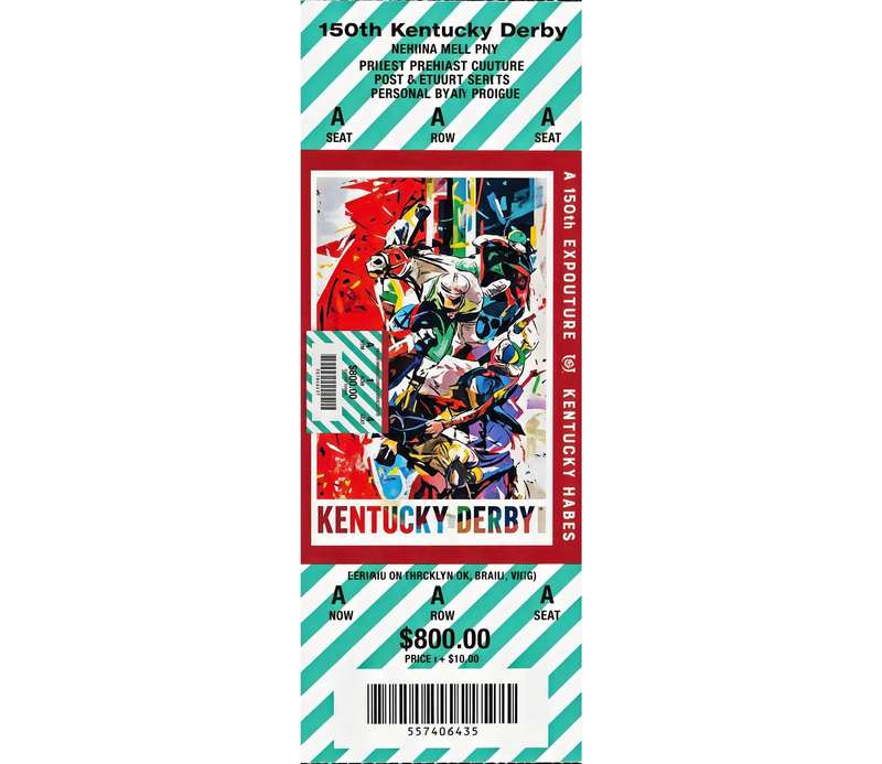 Vintage 139th Kentucky Derby Millionaires Row Original Ticket Collectible