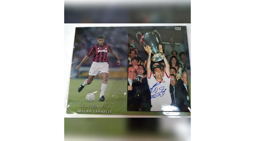 Mauro Tassotti Signed AC Milan Icon Photo 16x12 Perfect for Collectors