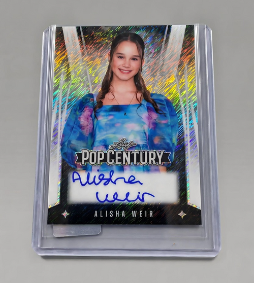 2025 Leaf Pop Century Alisha Weir Auto #BA-AW1 Gold Zebra Prismatic 15/20 Rare