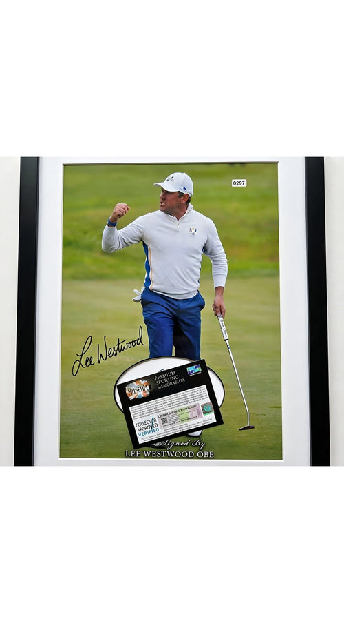 Lee Westwood Autographed 16x12 Photo of Golf Legend Lee Westwood Signed