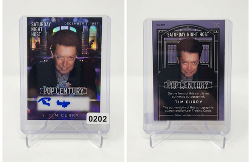 2025 Leaf Pop Century Tim Curry Saturday Night Host Auto #BN-TC1 Purple 1/1