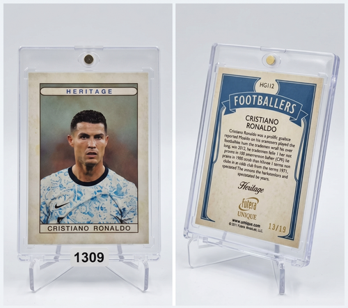 2024 Futera Unique Cristiano Ronaldo HERITAGE Emerald Parallel /19 #HG112