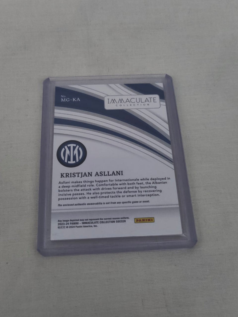 Kristjan Asllani 2023 24 Panini Immaculate Memorabilia Card Singles
