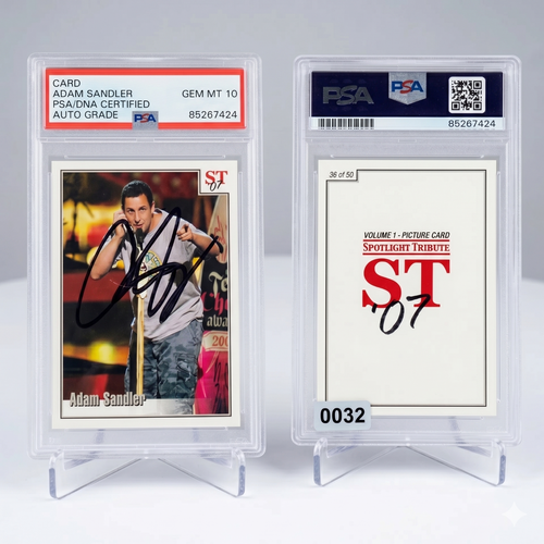2007 Spotlight Tribute Adam Sandler 36/50 Autograph PSA DNA GEM MT 10 Auto