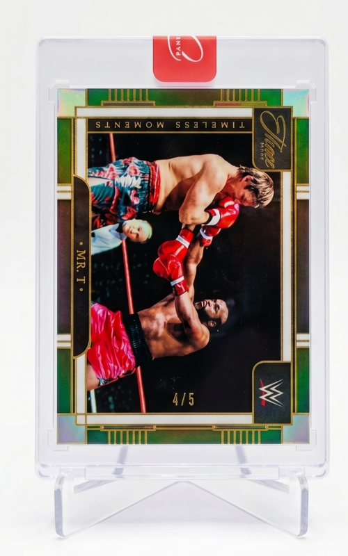 2024 Panini Three Count Mr. T Timeless Moments #165 Green Foil /5 WWE