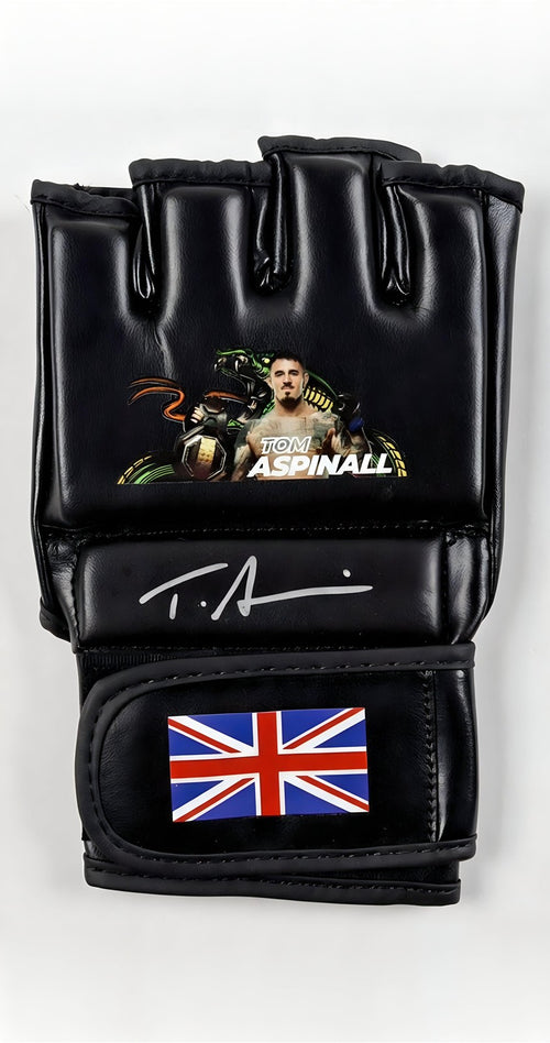 Tom Aspinall Signed Custom Great Britain MMA Glove with Beckett Authentication