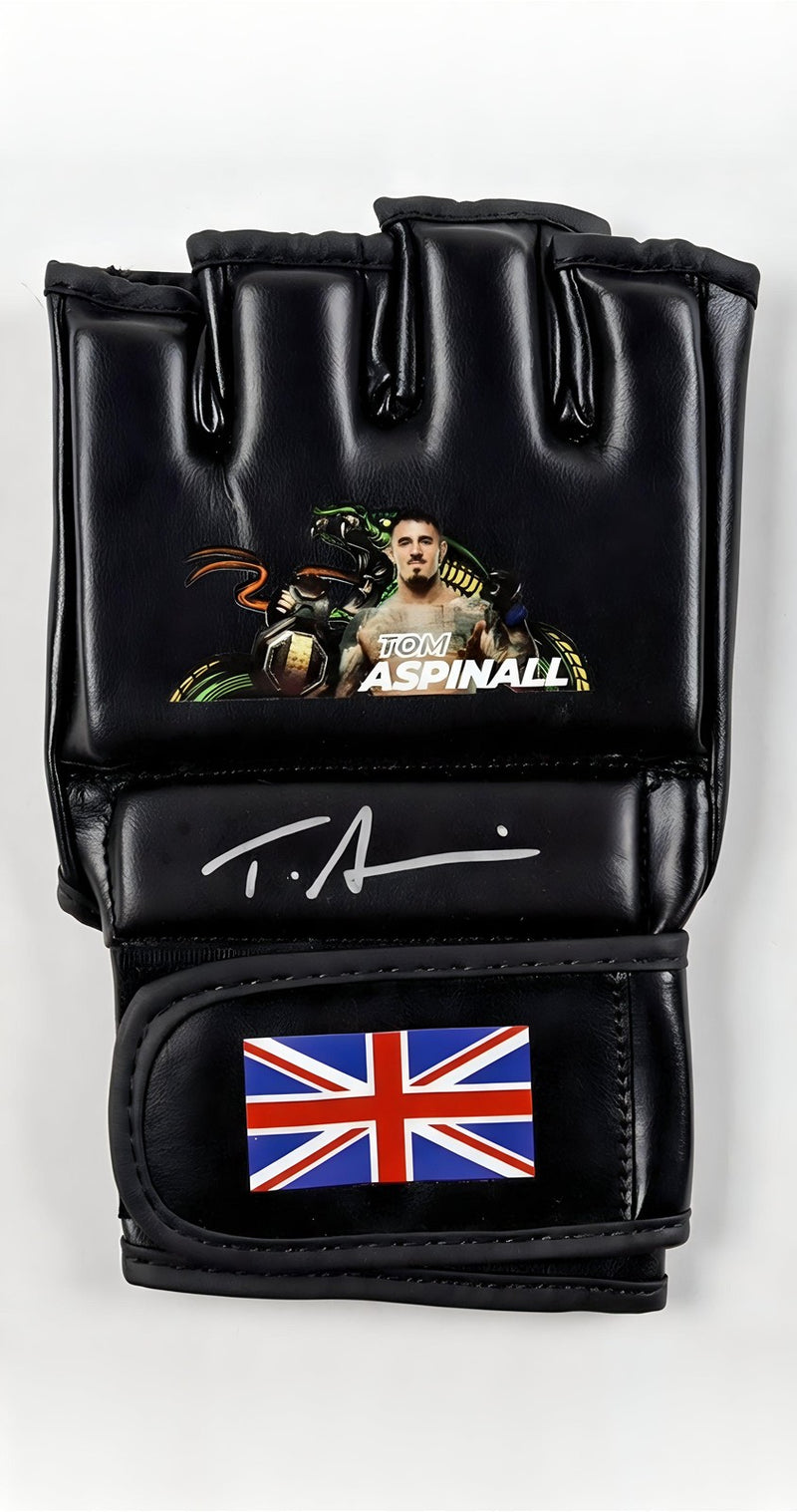 Tom Aspinall Signed Custom Great Britain MMA Glove with Beckett Authentication