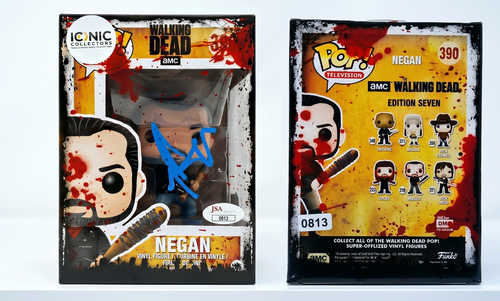 Jeffrey Dean Morgan Signed Negan 390 Funko Pop The Walking Dead Bloody COA