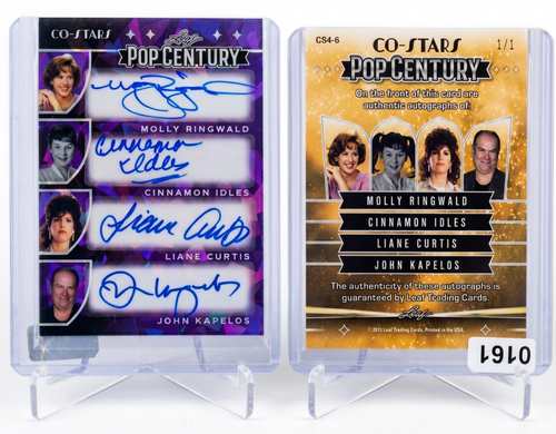 2015 Leaf Pop Century Sixteen Candles Quad Auto 1/1 Molly Ringwald Co-Star CS4-6