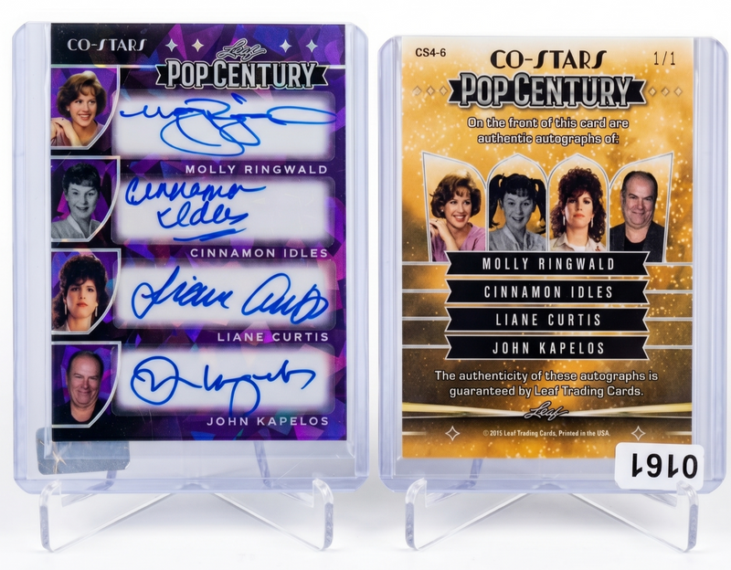 2015 Leaf Pop Century Sixteen Candles Quad Auto 1/1 Molly Ringwald Co-Star CS4-6
