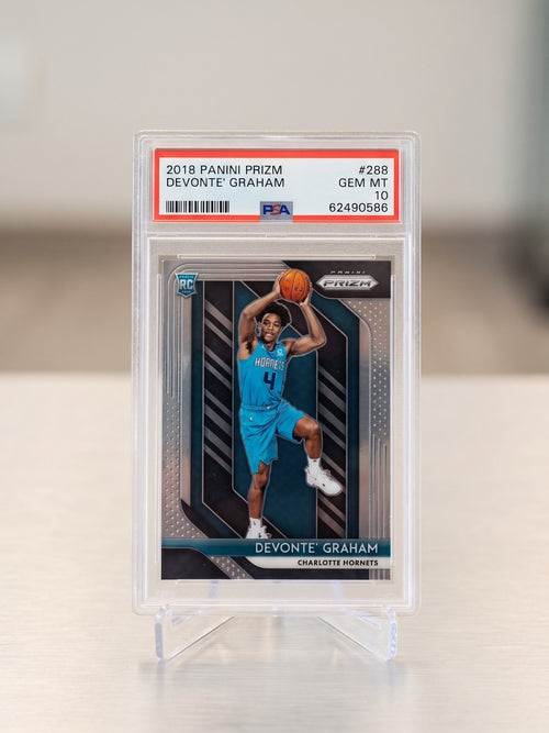 2018 Panini Prizm Devonte' Graham #288 Silver Prizm Rookie Card PSA 10 Gem Mint