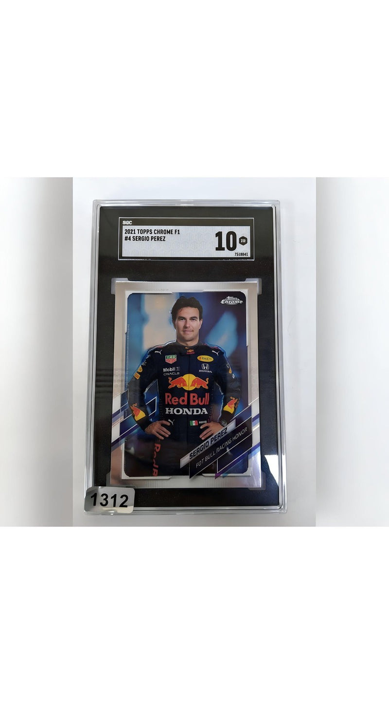 2021 Topps Chrome Formula 1 Sergio Perez #4 SGC 10 Gem Mint F1 Racing Card