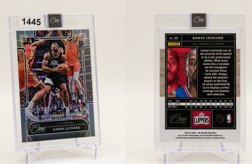 2023-24 Panini One and One Kawhi Leonard Blue Parallel #35  /35 Factory Sealed