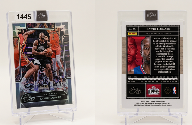 2023-24 Panini One and One Kawhi Leonard Blue Parallel #35  /35 Factory Sealed