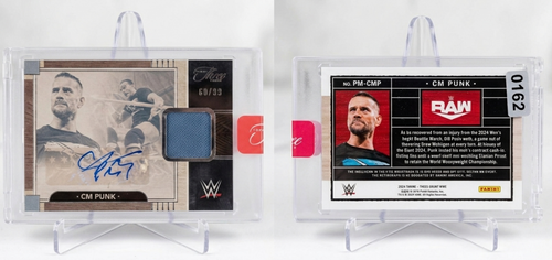 2024 Panini Three Count CM Punk Premium Memorabilia Auto #PM-CMP /99 Raw