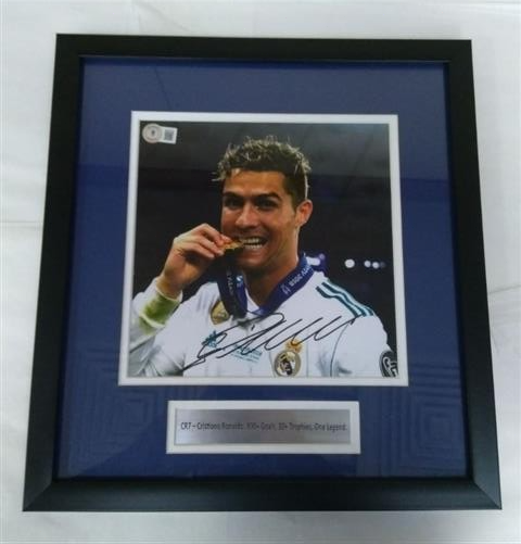 Ronaldo R7 Triple Threat Collection Beckett Poster for Soccer Fans Decor