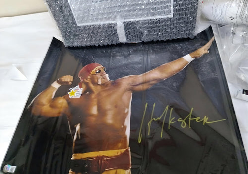 Hulk Hogan Signed 16x20 Photo WWE WWF WCW BAS Beckett Witnessed Pro