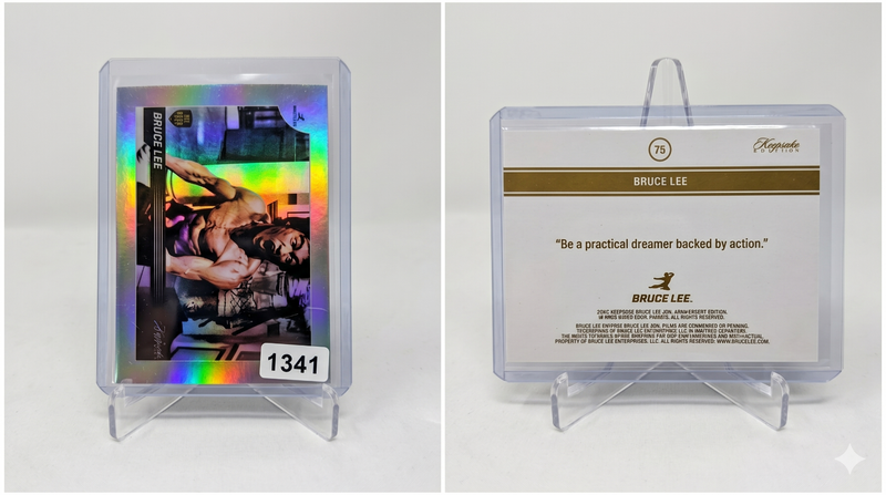 2024 Keepsake Edition Bruce Lee #75 Silver Rainbow Foil Refractor Martial Arts