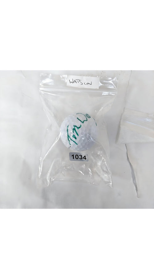 Tom Watson Signed Golf Ball Autographed by PGA Legend for Collectors