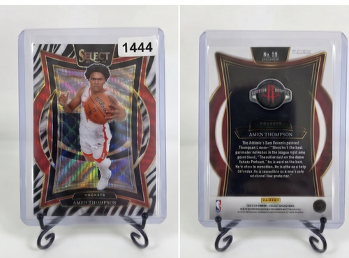 Panini Select Zebra Concourse Mint 59 Amen Thompson Card for Collectors