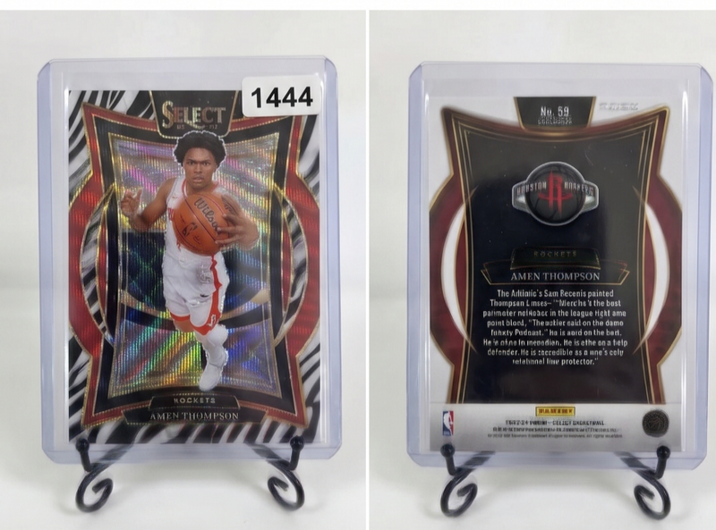 Panini Select Zebra Concourse Mint 59 Amen Thompson Card for Collectors