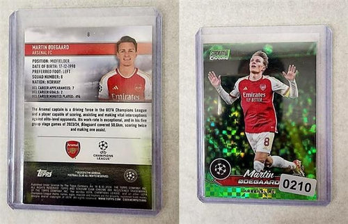 2023-24 Topps Stadium Club Chrome Odegaard NEON GREEN X-FRACTOR /99 #8